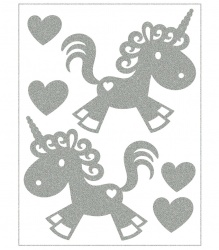 Reflexní nažehlovací motivy - poníci